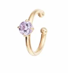 TSUTSUMI　K10イエローゴールドライトアメシスト　イヤーカフ（片側）