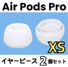 AirPods　Pro　イヤーピース　2個　イヤーチップ　白　XS　b6