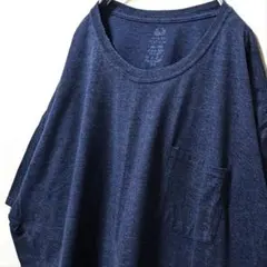フルーツオブザルーム 無地プレーン Tシャツ ネイビー 紺色 3XL 古着