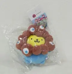 万博　ミャクミャク　サンリオなりきりカラビナ付ぬいぐるみキーホルダー　ポムポム