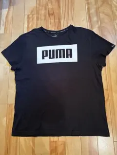 PUMA 黒 Tシャツ ロゴ入り