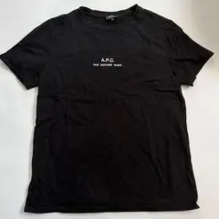 A.P.C. アーペーセー 刺繍ロゴ Tシャツ ブラック 黒 L ロゴTのサムネイル