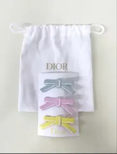 新品未使用 Dior ノベルティ オリジナル クリップ ヘアクリップ ポーチ付きのサムネイル