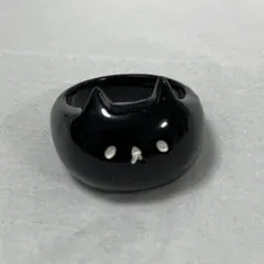 黒猫　顔文字　リング　指輪　かわいい
