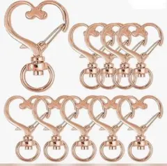 ハート型ナスカン　10Peace