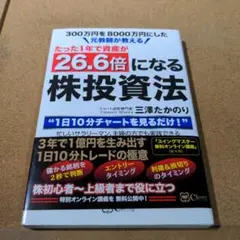 たった1年で資産が26.6倍になる株投資法