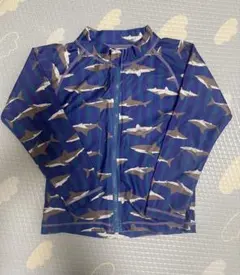 サメ柄 長袖ラッシュガード　子供　110
