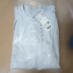 UNIQLO ソフトコットンラウンドヘムT ライトグレー L 新品　ユニクロのサムネイル