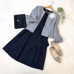 【Mサイズ】セレモニースーツ2点セット　ジャケット　ワンピース　入園　入学