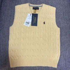 【新品未使用】POLO RALPH LAUREN ケーブルニットベスト 115