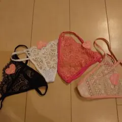 Tバック セクシーショーツ 4点セット