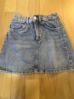 デニムブルー Aラインスカート