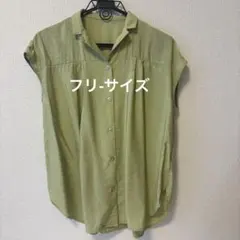 KEYUCA 半袖シャツ ブラウス ライトグリーン