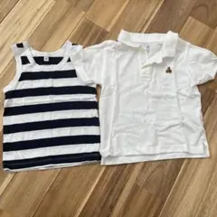 GAP ポロシャツとストライプタンクトップセット