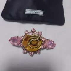 最終お値下げ＊PRADA ピンクストーン ヘアピン - メルカリ