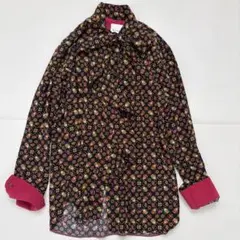 Paul Smith ポールスミス　花柄リボン　ボウタイ　長袖シャツ　総柄