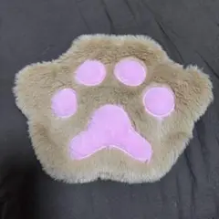 肉球デザインの柔らかいファーショルダーバッグ