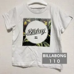 Billabong ボタニカル柄ロゴTシャツ ホワイト　110のサムネイル