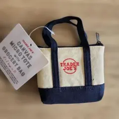 TRADER JOE'S キャンバスマイクロトートバッグ