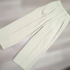 【ユニクロ】ダブルタックワイドパンツ S