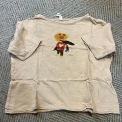 キャラクターイラスト 半袖Tシャツ ベージュ