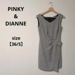 PINKY&DIANNE アーバンプレシャスレースコンビワンピースブラック 38