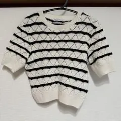 ZARA ザラ 半袖ニット ボーダー S