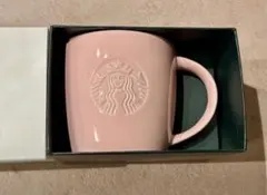 スタバ バレンタイン2026 ギフトボックス入りロゴマグピンクベージュ355ml