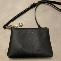 Samantha Vega ブラック ショルダーバッグ