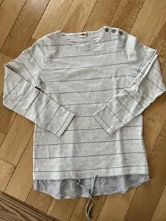 ボーダー　トップス　カットソー　長袖　L マックレガー