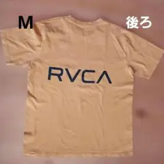 【人気デザイン】RVCA ルーカ バックロゴ Tシャツ イエロー Mサイズ半袖のサムネイル