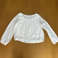 【PLST】ホワイト 長袖ブラウス ＊ プラステMサイズ