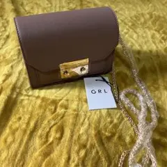 GRL/スクエアバックルミニショルダーバック