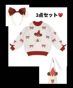 ディズニー クリスマス2025 リルリンリン セーター　ポシェット　カチューシャ