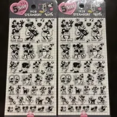 1928 Steamboat ミッキー ミニー 5サイズステッカー