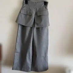 SLY グレー ワイドパンツ