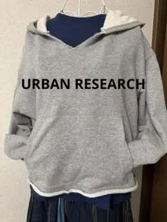URBAN RESEARCH ショート丈パーカーグレーのサムネイル