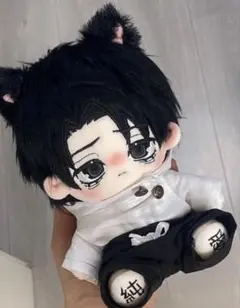 20CM 骨ありハンドメイド ぬいぐるみ 白髪 赤目 本体のみ シン 恋と深