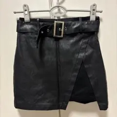 レザー タイトスカート