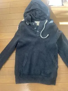 H&M 100％コットンのフード付きニット