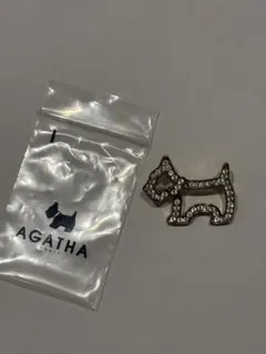 AGATHA 犬型 クリスタルブローチのサムネイル