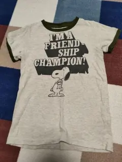 デニムダンガリー　Tシャツ 140　スヌーピー