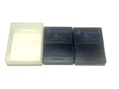 PS2　プレイステーション2用　ソニー純正　メモリーカード　ブラック　2枚セット