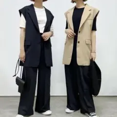 GU オーバーサイズテーラードベスト