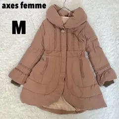 ♥axes femme♥ アクシーズファム (M) ダウンコート ビジュー