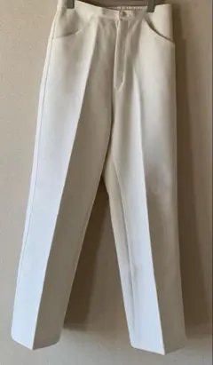 UNIQLOオフホワイトジャージーパンツ　M