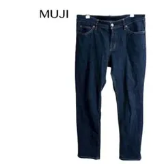 C0379 MUJIデニムパンツ　オフィスカジュアル デートのサムネイル