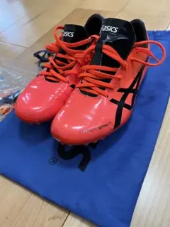 asics LONG JUMP PRO オレンジ スパイク付き - メルカリ