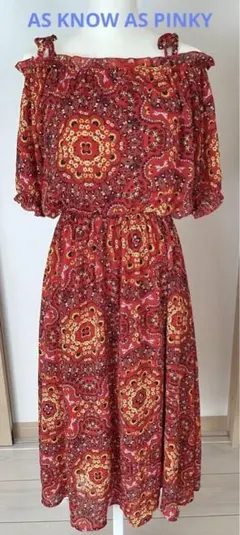 AS KNOW AS PINKY アズノゥアズピンキー 2wayロングワンピース