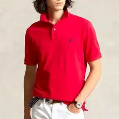 【新品】ラルフローレン XXLサイズ メッシュポロシャツ スリムフィット メンズ